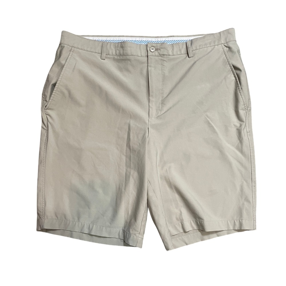 Footjoy 40 Beige Shorts Polyester Blend Flat Front Pockets Golf Sports